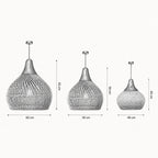 Suspension en rotin tressé style vintage, 40×40, 50×50 ou 60×45 cm