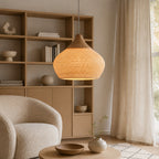 Suspension en rotin tressé style vintage, 40×40, 50×50 ou 60×45 cm