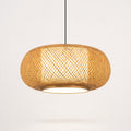 Suspension tambour en rotin tressé, hauteur 40 ou 50 cm