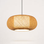 Suspension tambour en rotin tressé, hauteur 40 ou 50 cm